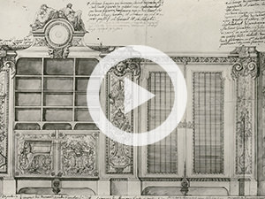 Fragments d'un cabinet-bibliothèque d'André-Charles Boulle