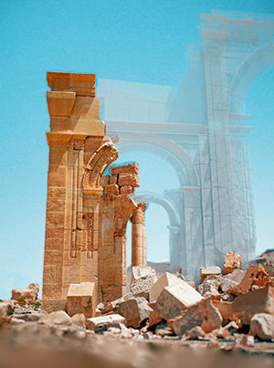 Arche de Palmyre, reconstruction 3D Arche de Palmyre, reconstruction 3D