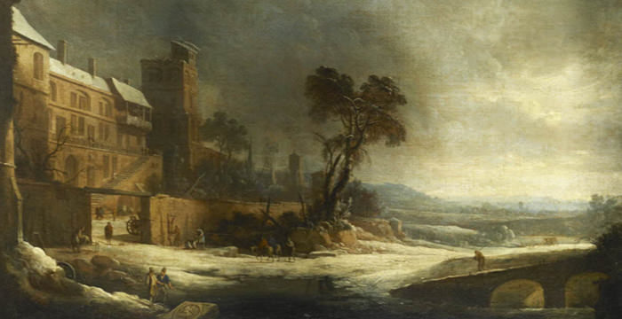 Pierre Antoine Patel, Le Mois de Janvier, effet de neige Pierre Antoine Patel, Le Mois de Janvier, effet de neige