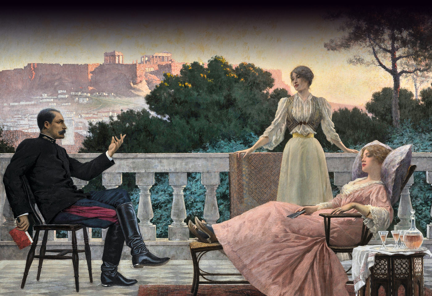 Iakovos Rizos, Soirée athénienne