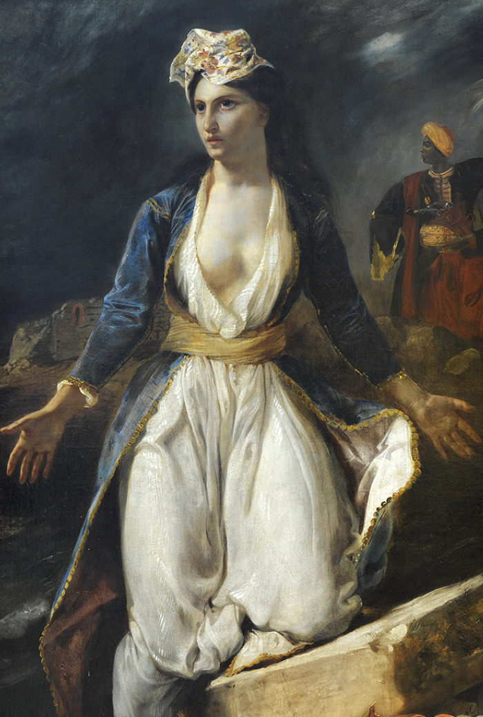 Eugène Delacroix, La Grèce sur les ruines de Missolonghi Eugène Delacroix, La Grèce sur les ruines de Missolonghi