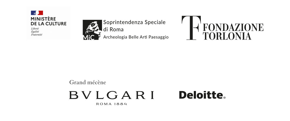 Ministère de la Culture, Soprintendenza Speciale di Roma, Fondazione Torlonia, Bvlgari, Deloitte Ministère de la Culture, Soprintendenza Speciale di Roma, Fondazione Torlonia, Bvlgari, Deloitte